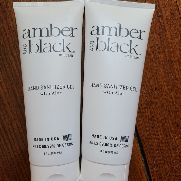 🦩 3/$30 Amber and Black by Ocean - set of 2 hand sanitizers - Picture 1 of 2